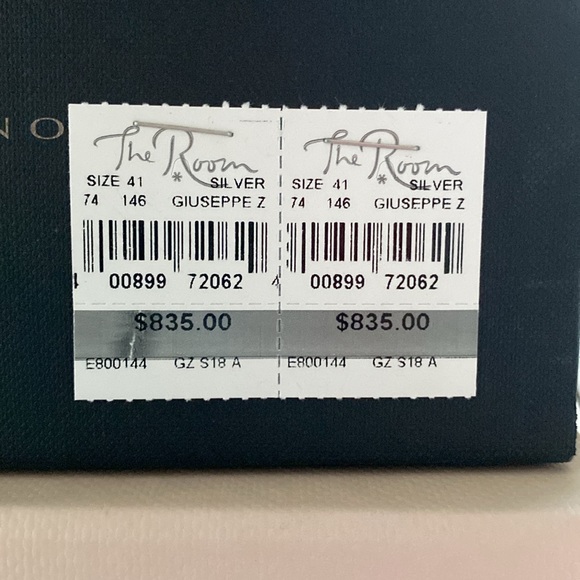 Giuseppe Zanotti - Silver and PVC Heeled Sandals - Size 41 - Picture 5 of 6